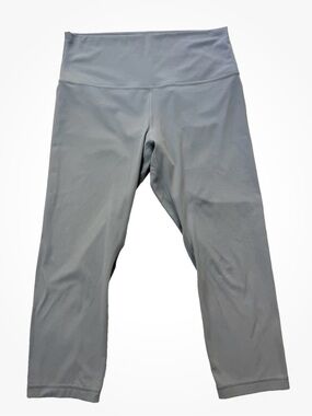 lululemon high rise steel blue leggings 23” crop size 6